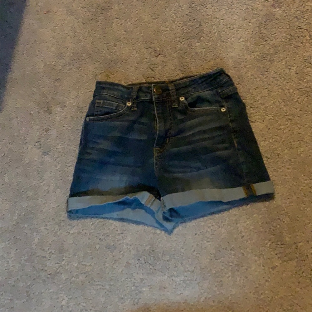 Aeropostale dark blue denim shorts